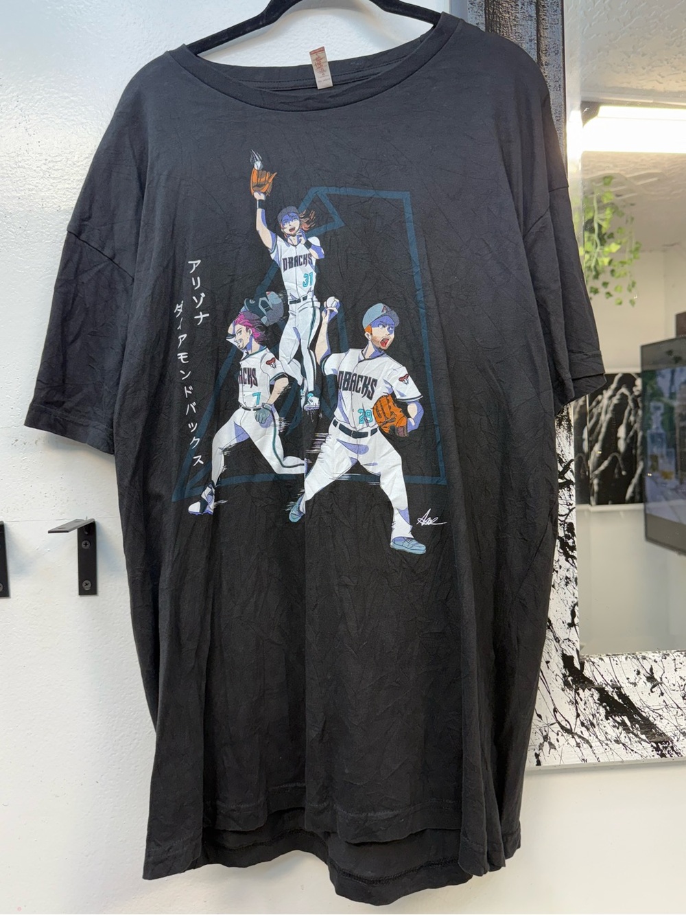 Black Anime Sports Graphic Tee